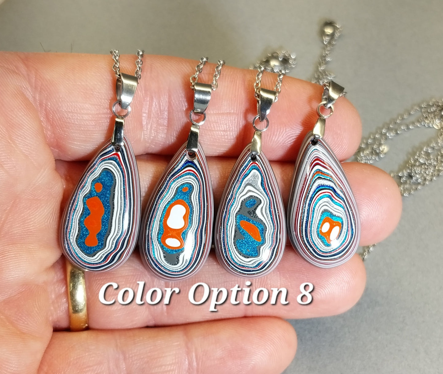 Fordite Necklaces Choose Your Color Option