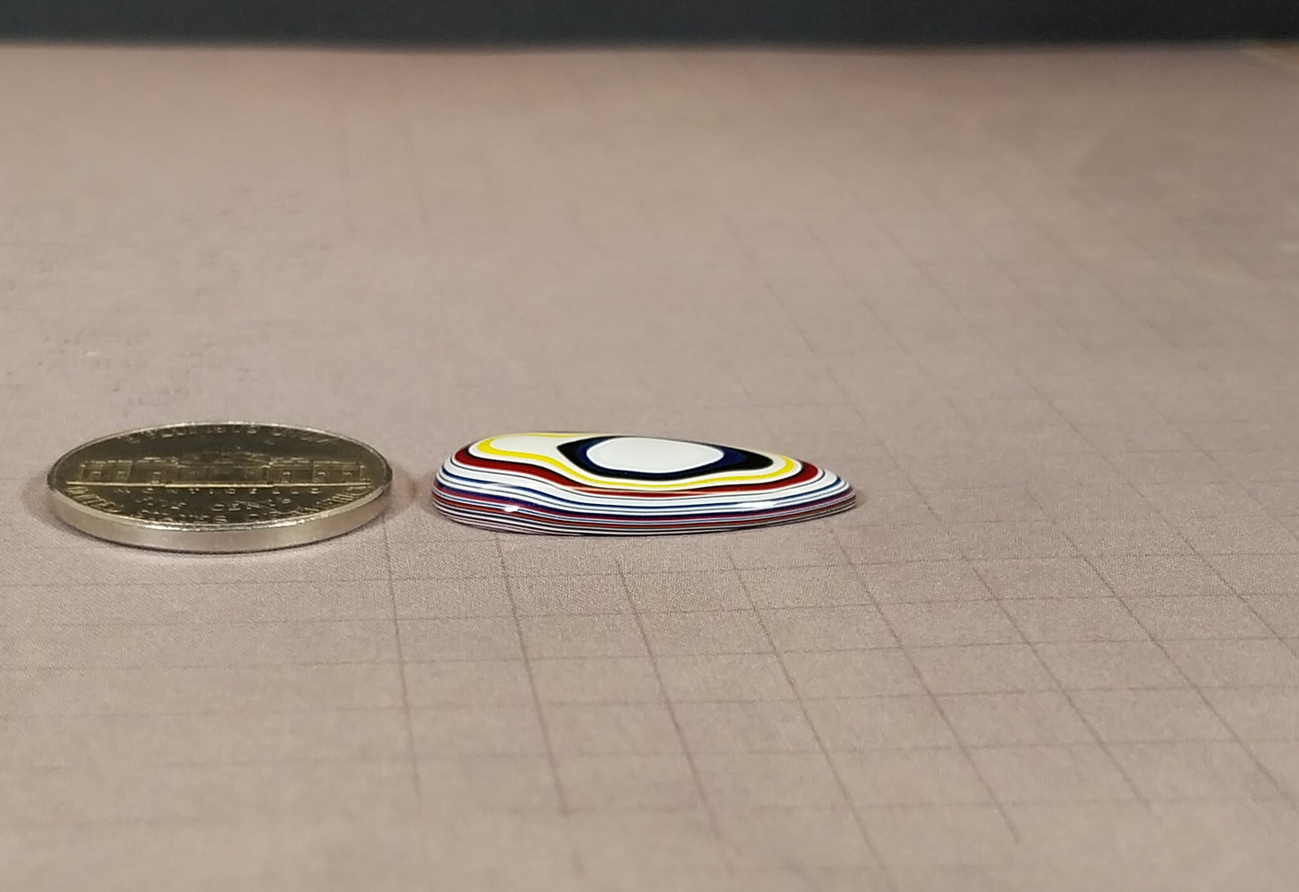 Fordite Cabochon, Freightliner Fordite, Ohio Motor Agate EB121