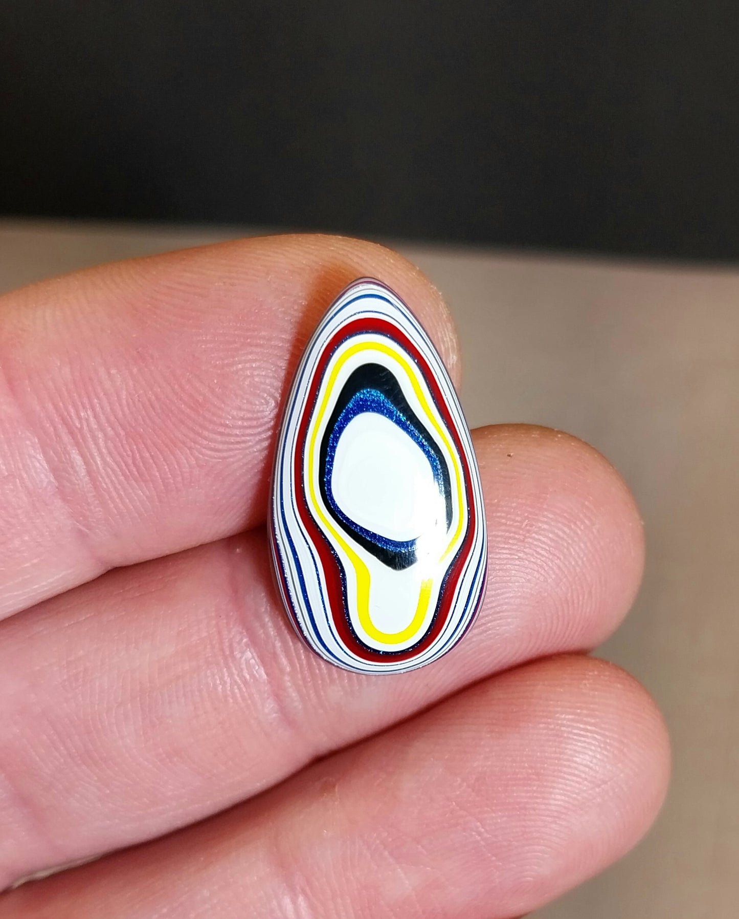 Fordite Cabochon, Freightliner Fordite, Ohio Motor Agate EB121