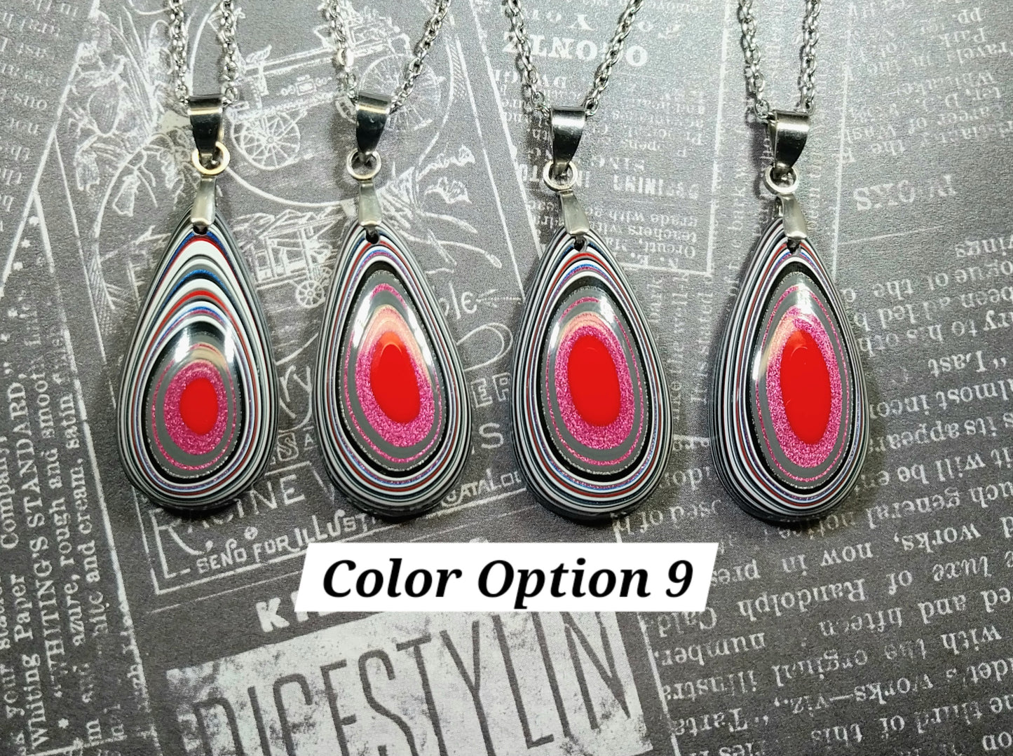 Fordite Necklaces Choose Your Color Option