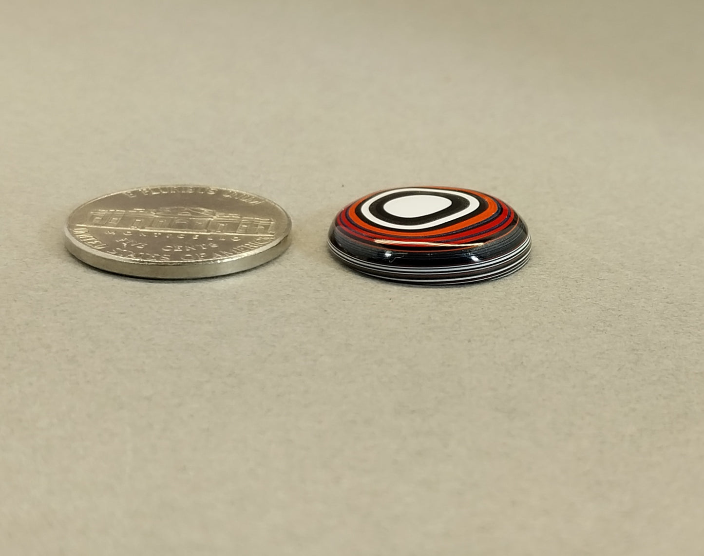 Fordite Cabochon, Domed Round, EB63