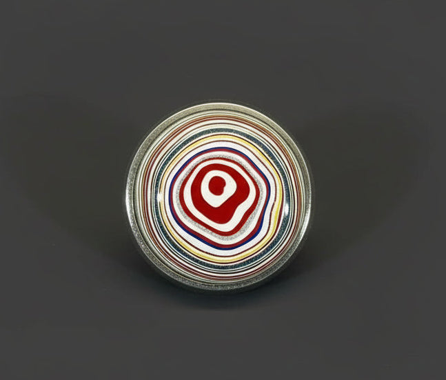 Fordite Tie Tack, Detroit Agate, EB76