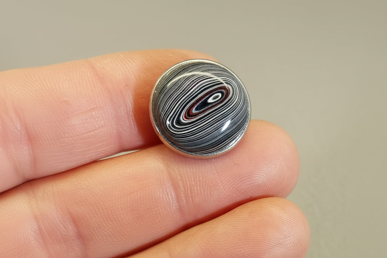 Fordite Tie Tack, Lapel Pin or Hat Pin, EB22