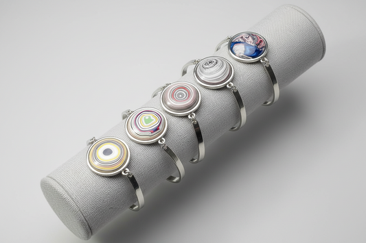 Fordite Bracelet, Pick Your Bracelet, Stainless Steel Setting