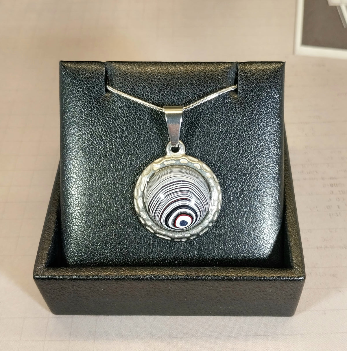 Michigan Fordite Necklace, Pick up Truck Fordite, Fordite Jewelry, Recycled Jewelry, Detroit Agate Necklace