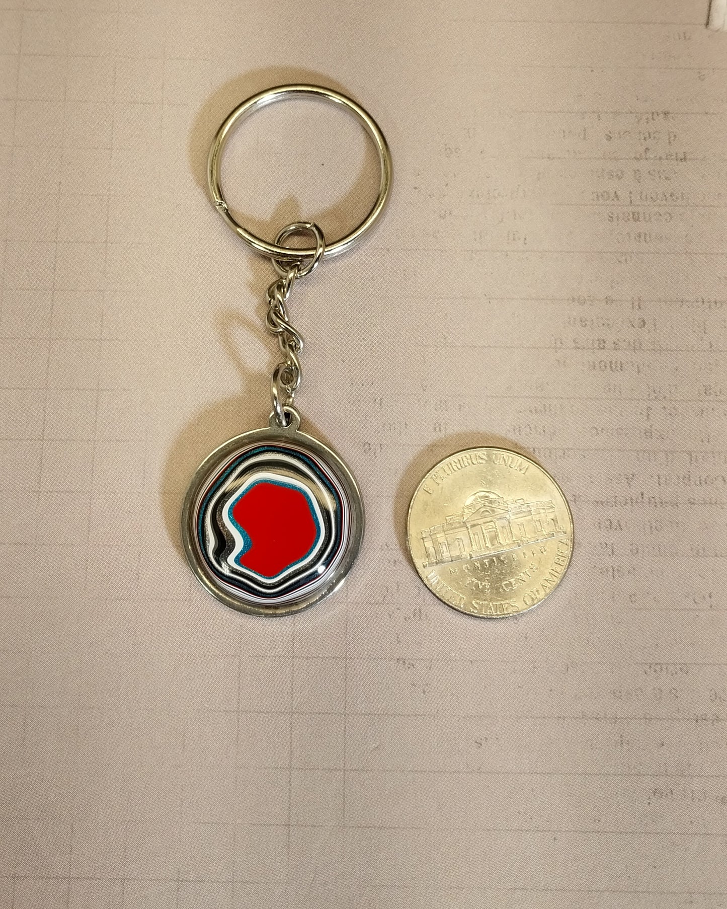 Fordite Keychain, EB126