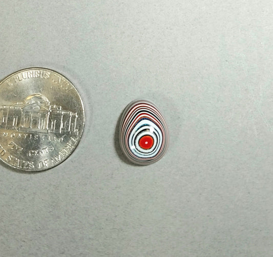 Tiny Fordite Cabochon, Fordite Ring Stone, EB120