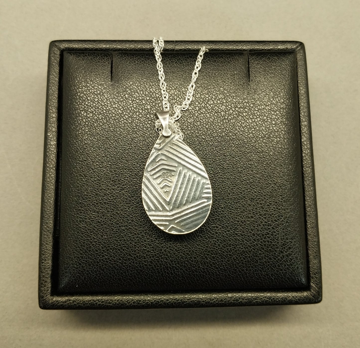 Idaho Opal Necklace, Solid Sterling Silver, Natural Sky Blue Stone