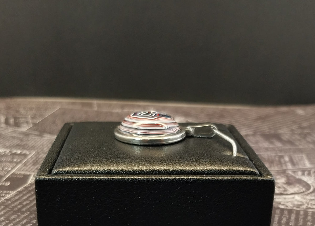 Fordite Necklace, Ohio Motor Agate, Fordite Jewelry, EB1