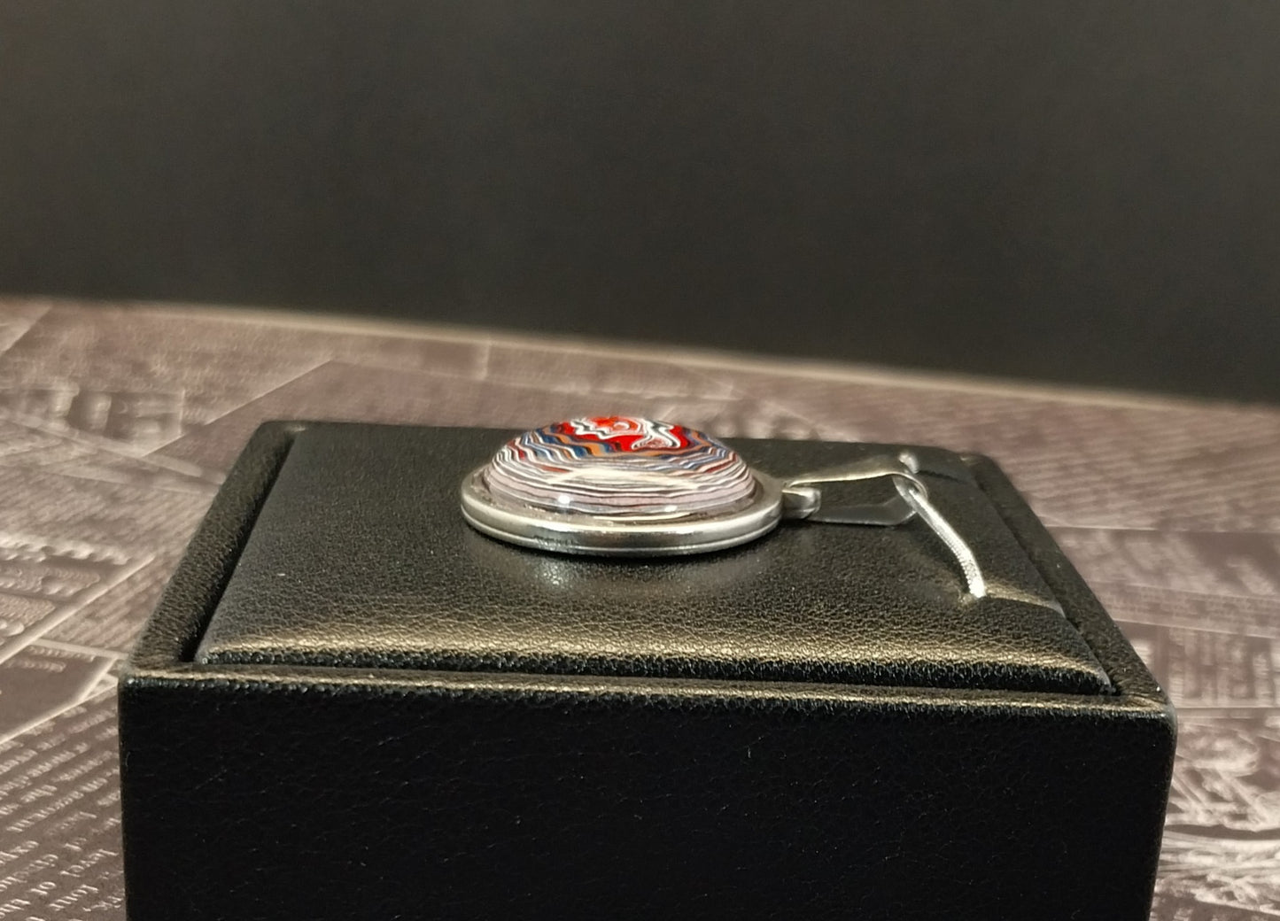 Fordite Necklace, Fordite Jewelry, USA Handmade, EB41