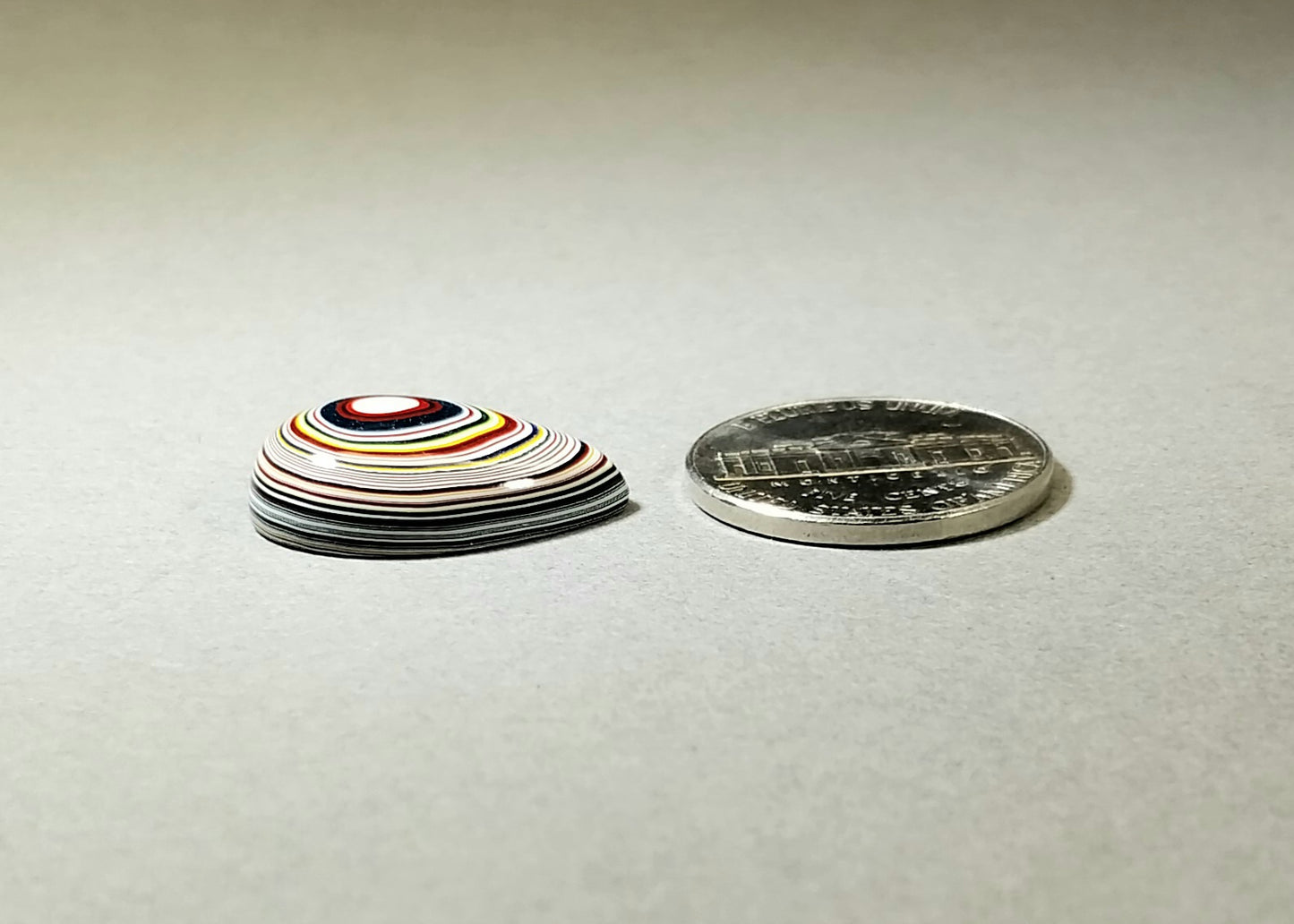 Fordite Cabochon Teardrop Shape Happy Agate Studio EB82