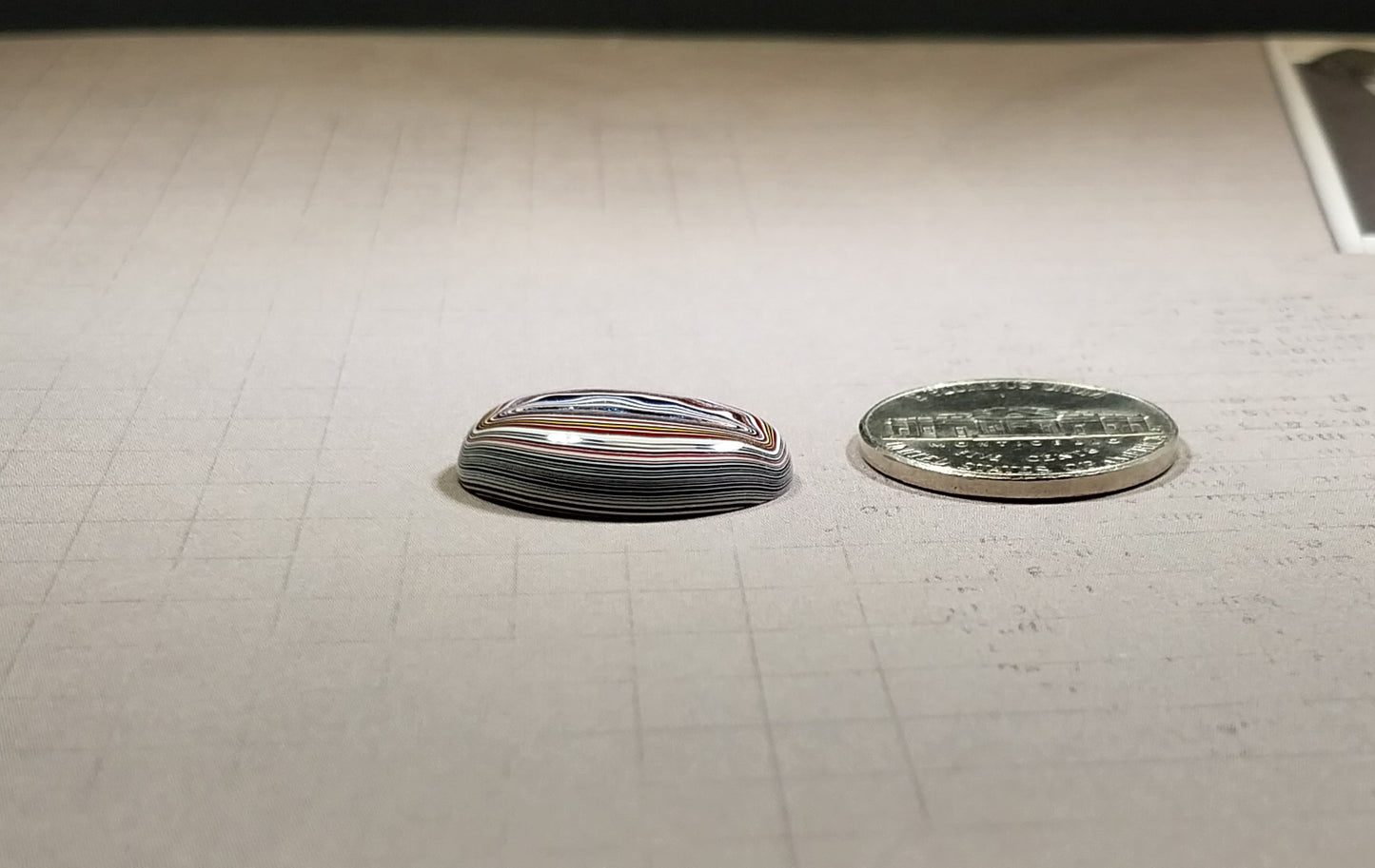 Fordite Cabochon, Oval Shape, Happy Agate Studio, EB18