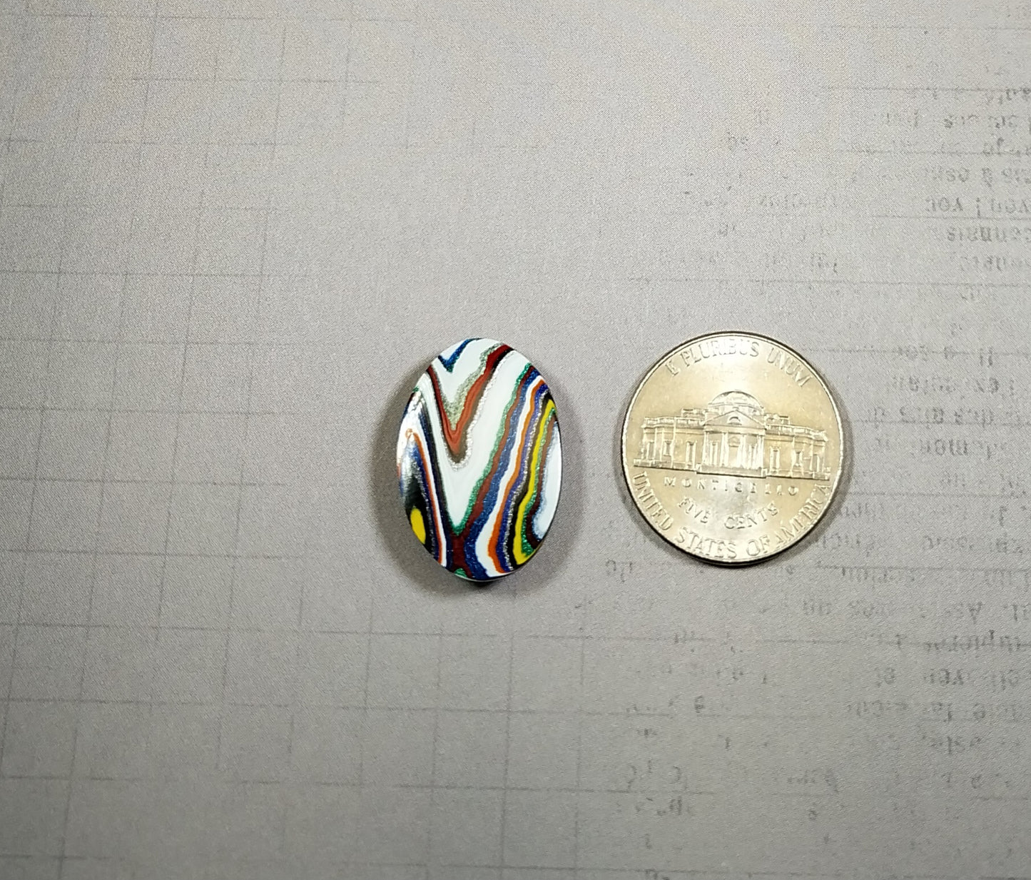 Fordite Cabochon, Oval Shape, Happy Agate Studio, EB18