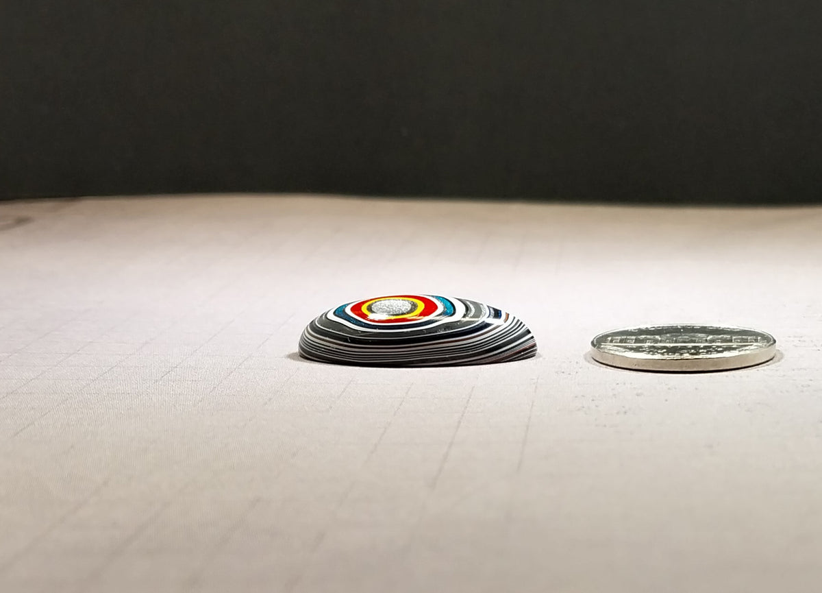 Fordite Cabochon, Good Height, Happy Agate Studio, EB86
