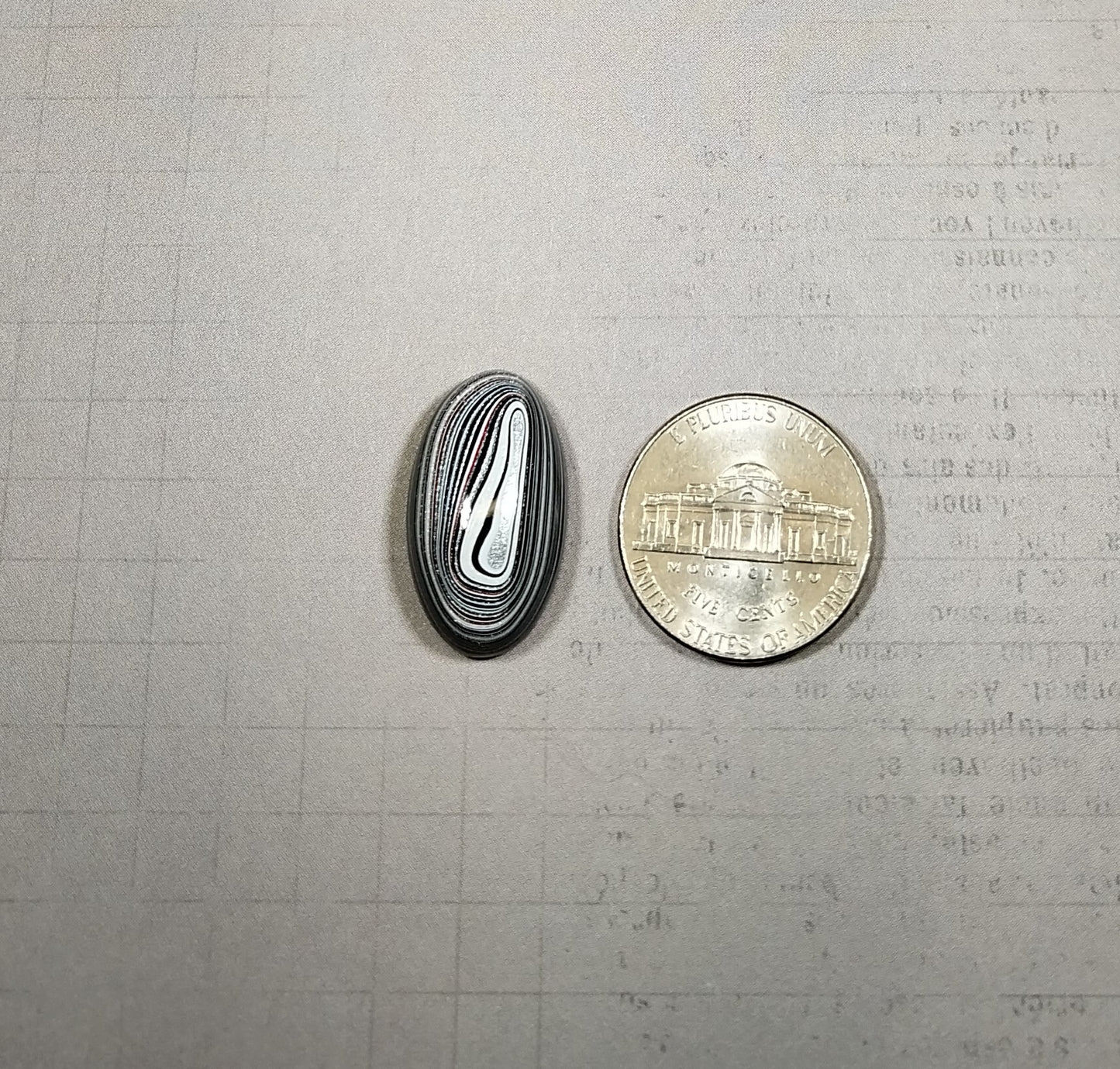 Michigan Fordite Cabochon, Polished Oval, Happy Agate Studio, EB65