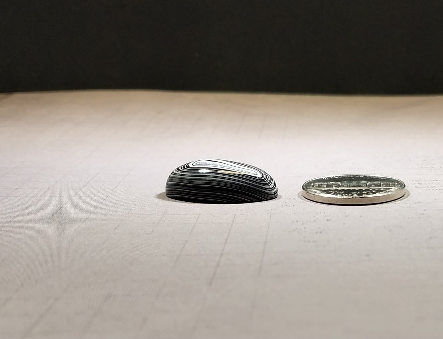 Michigan Fordite Cabochon, Polished Oval, Happy Agate Studio, EB65