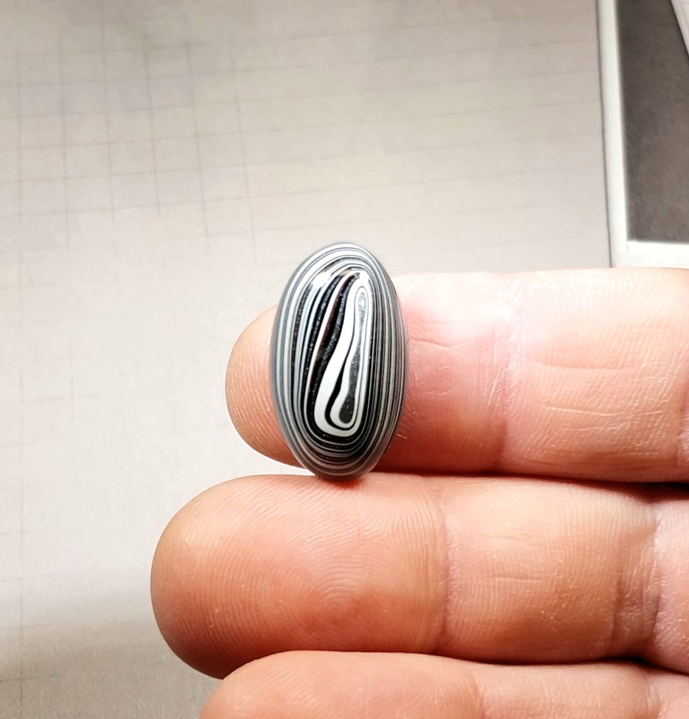 Michigan Fordite Cabochon, Polished Oval, Happy Agate Studio, EB65
