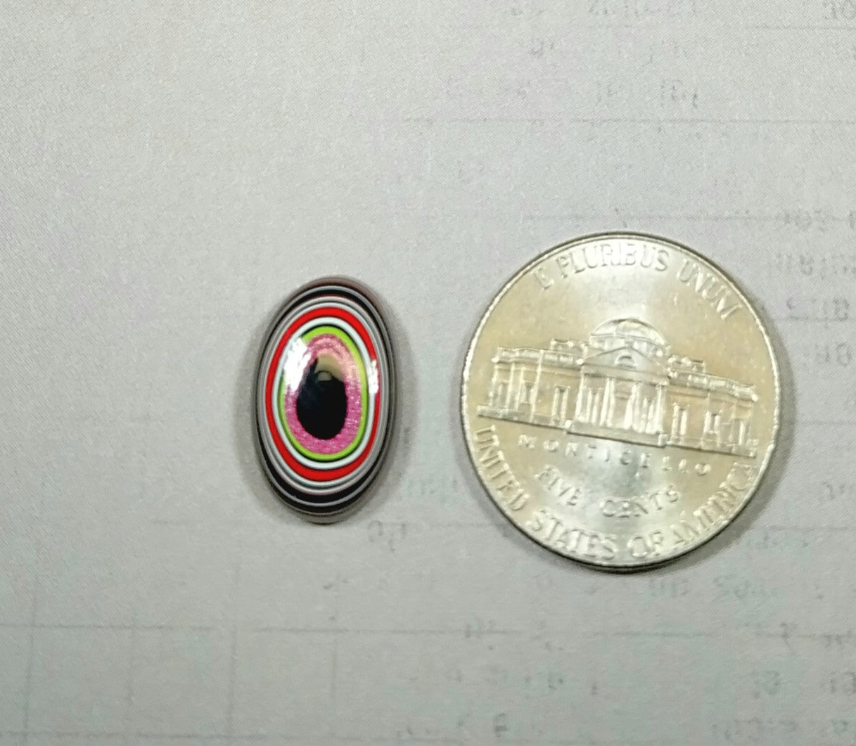 Fordite Cabochon, Pink!, Small Oval, Happy Agat Studio, EB62