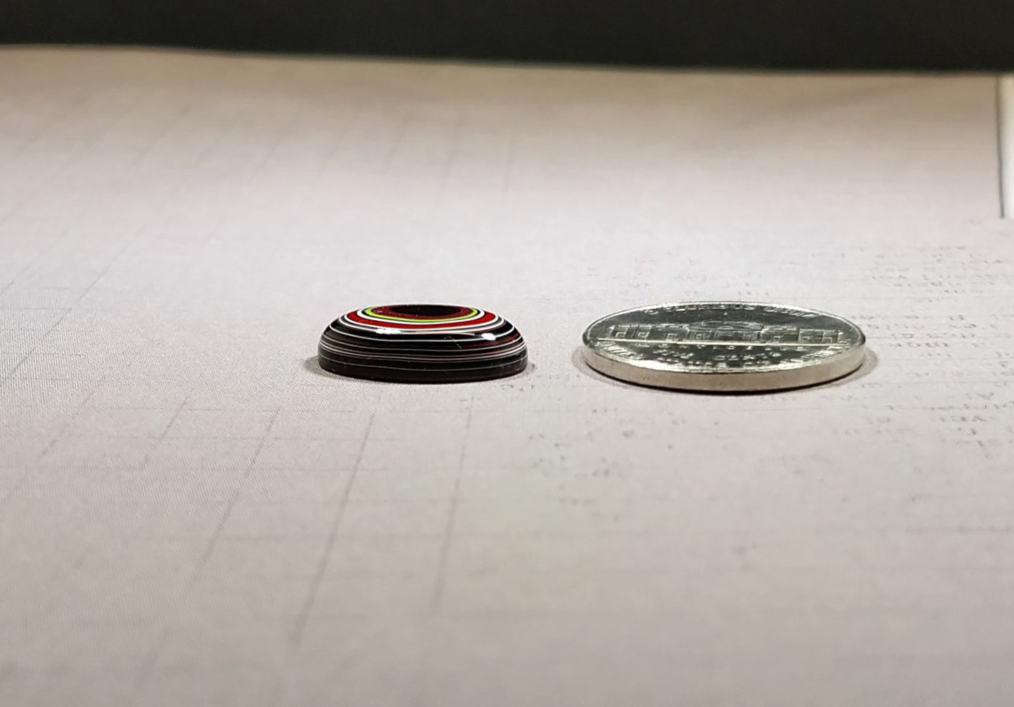 Fordite Cabochon, Pink!, Small Oval, Happy Agat Studio, EB62