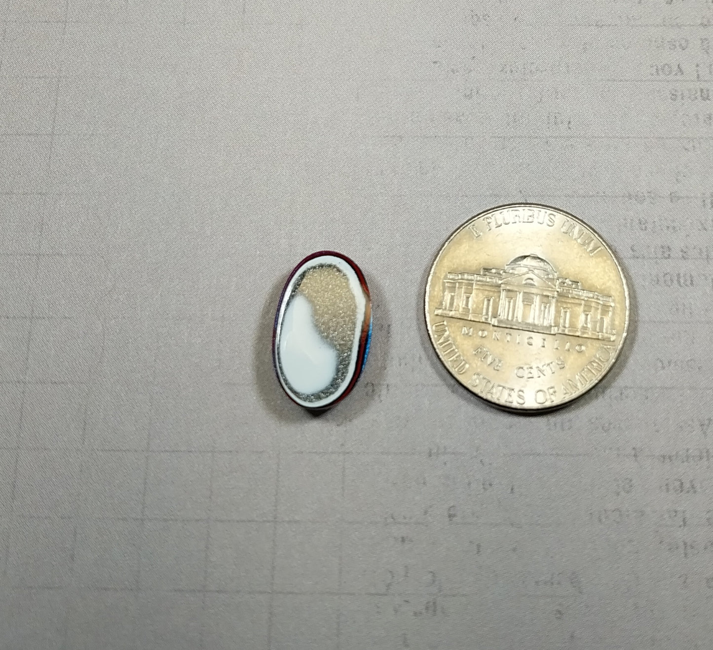 Fordite Cabochon, Pink!, Small Oval, Happy Agat Studio, EB62