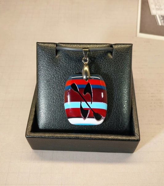 Kayak Necklace, Kayak Pendant, Surfite Necklace, Paddle Sports Gift, Recycled Material, Unique Gift