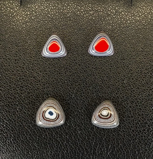 TINY Fordite Triangle Cabochons, EB107