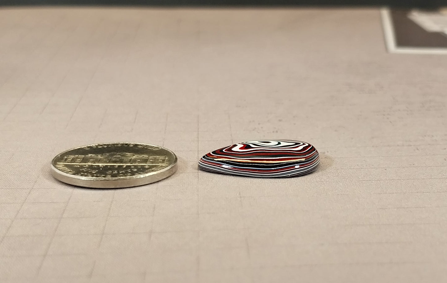 Teardrop Fordite Cabochon For Metalsmithing