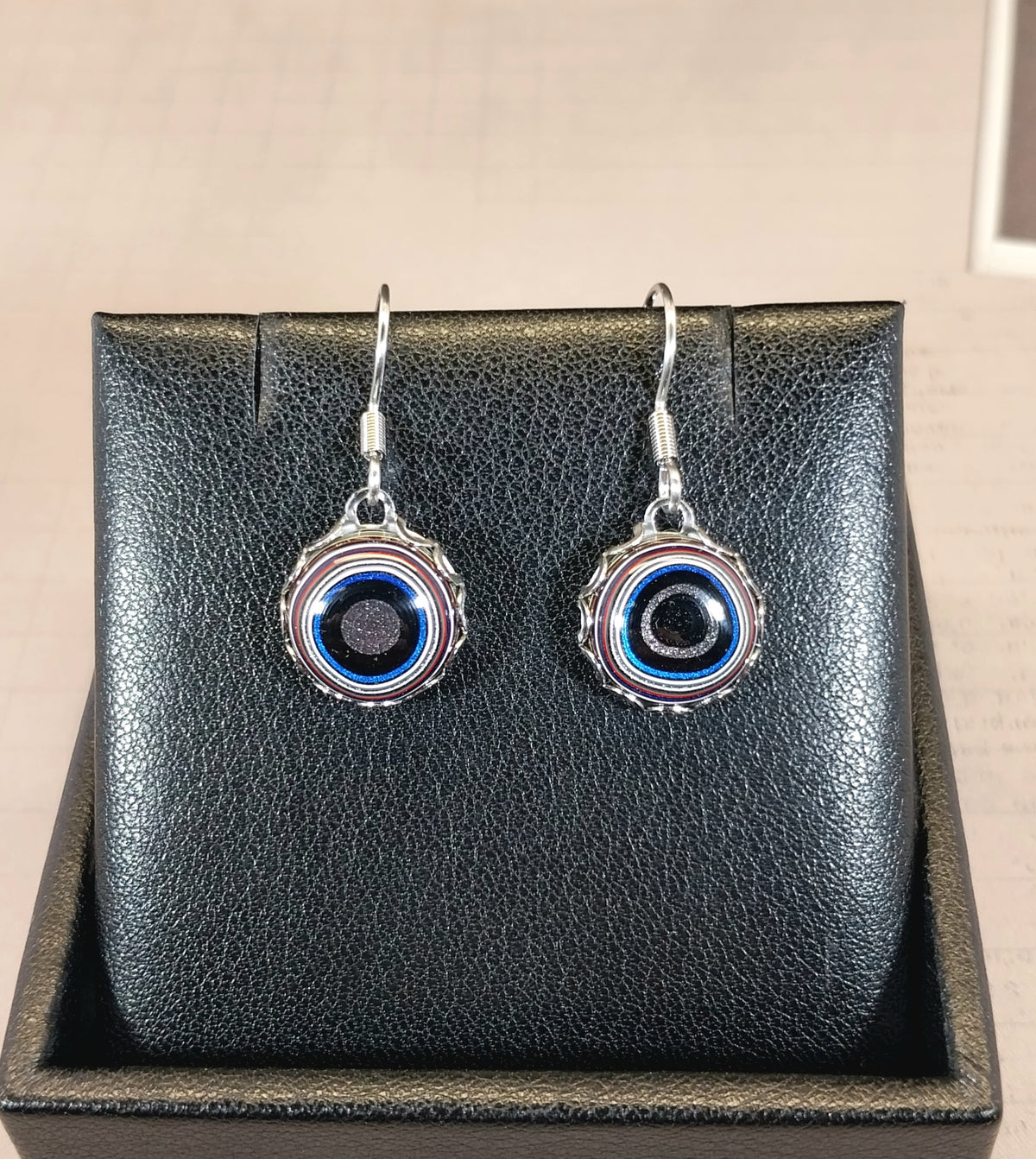Ohio Fordite Studs, Stainless Steel, USA Handmade, EB105