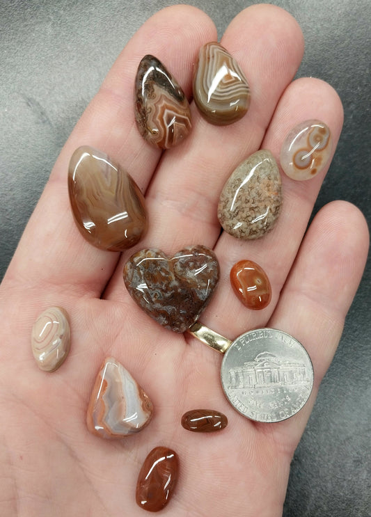 Mixed Lot Lake Superior Cabochons W/O W246
