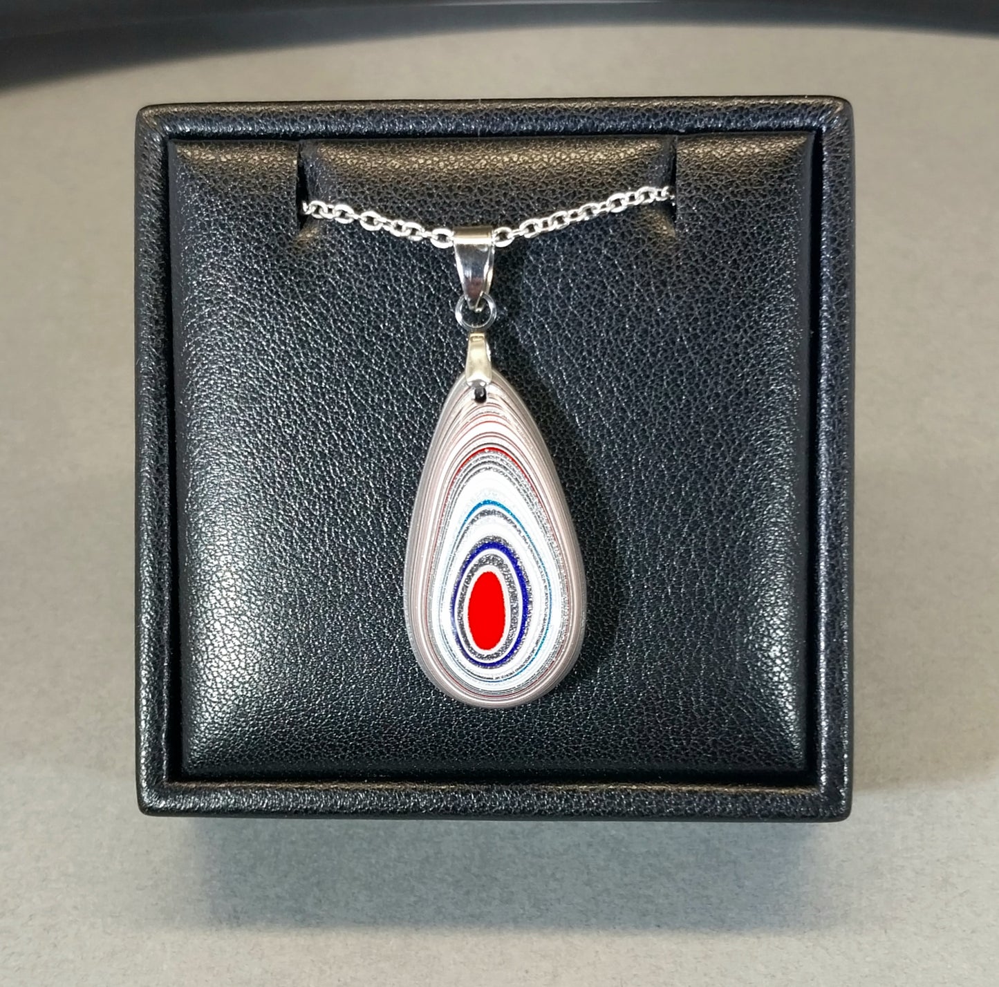 Fordite Necklace, St. Paul Fordite, Minnesota Fordite, Chain Included, Fordite Jewelry, Fordite Pendant
