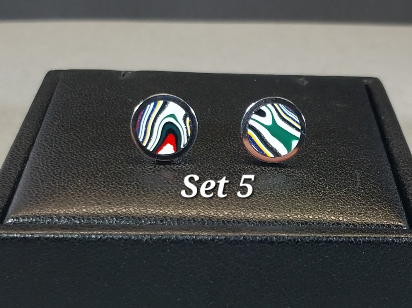 Fordite Earrings in Stainless Steel, Pick Your Set, ET124