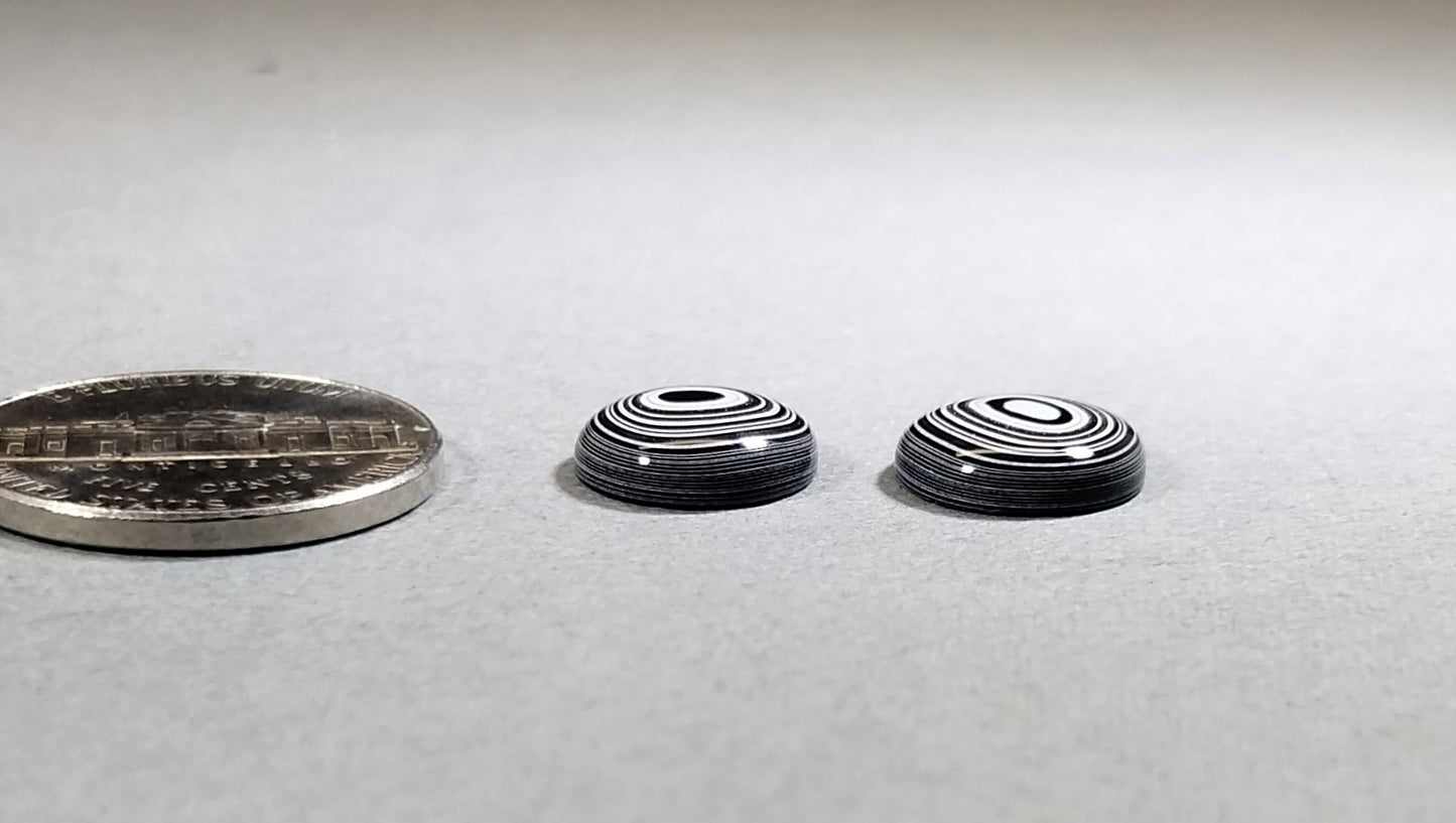 Fordite Cabochon Set, SMALL Michigan Fordite Rounds, Metallics, Fordite Gemstones