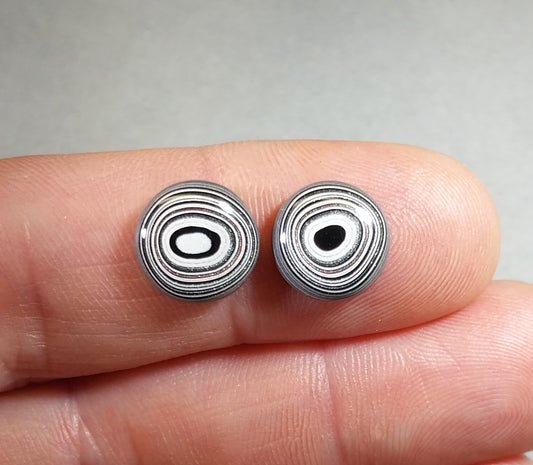 Fordite Cabochon Set, SMALL Michigan Fordite Rounds, Metallics, Fordite Gemstones