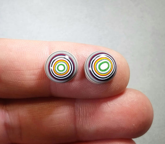Fordite Cabochon Set of Domed Rounds