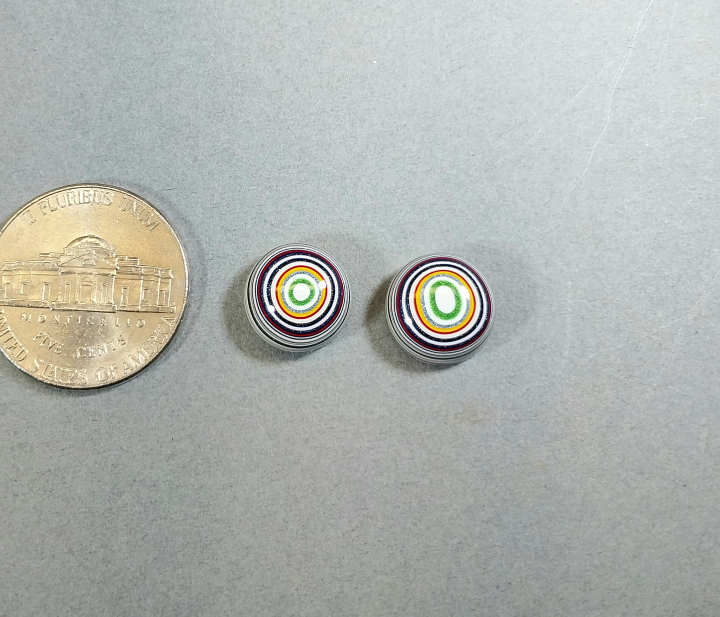 Fordite Cabochon Set of Domed Rounds
