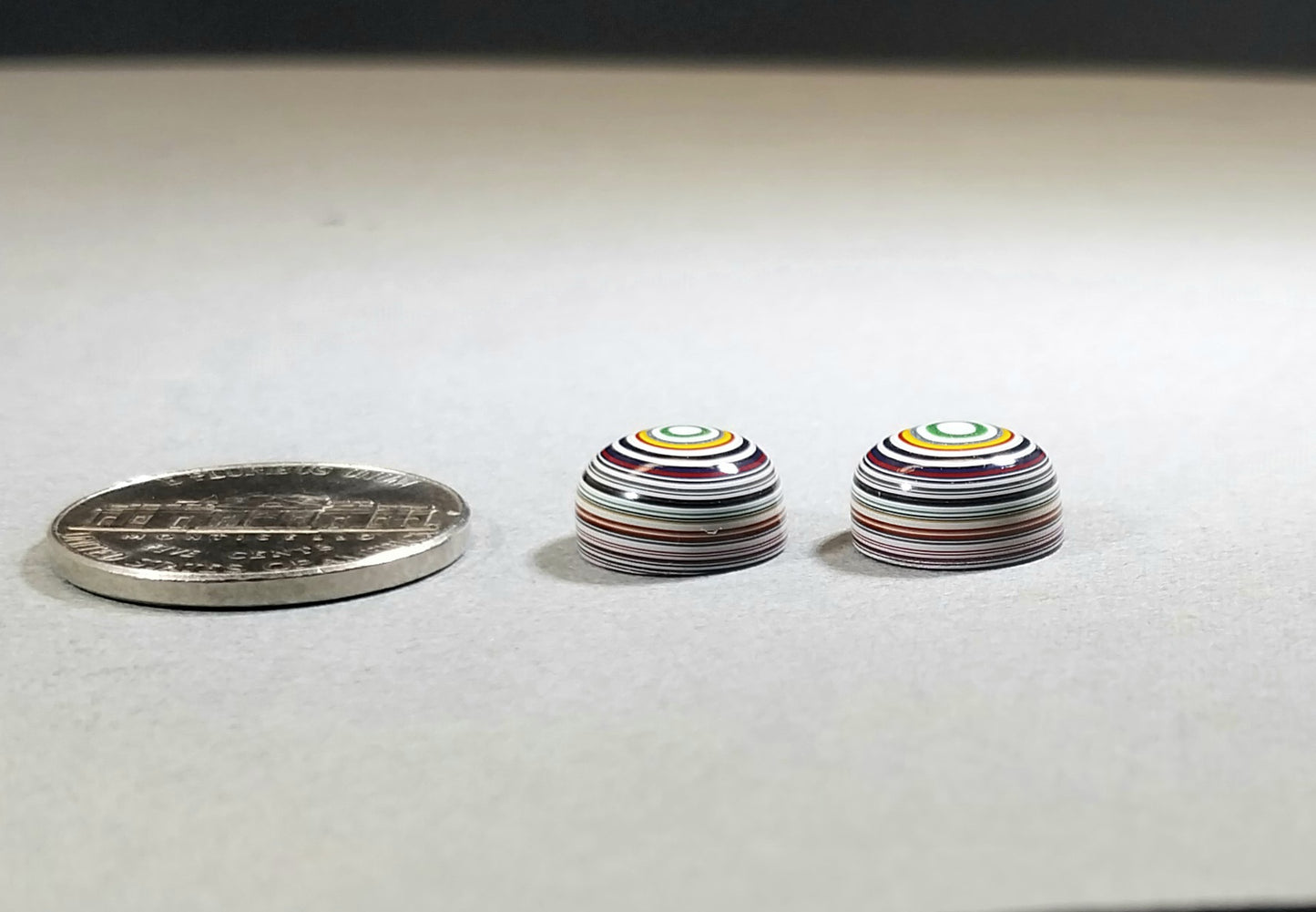 Fordite Cabochon Set of Domed Rounds