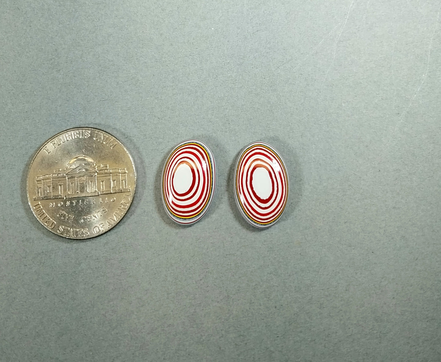Fordite Cabochon Pair Matching Ovals