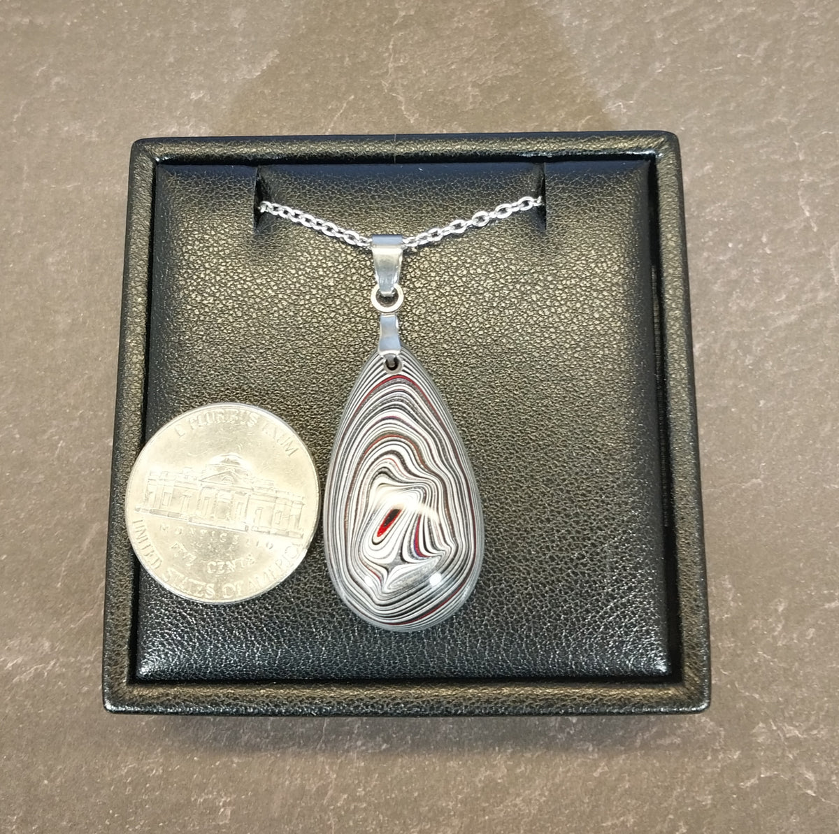 Michigan Fordite Necklace