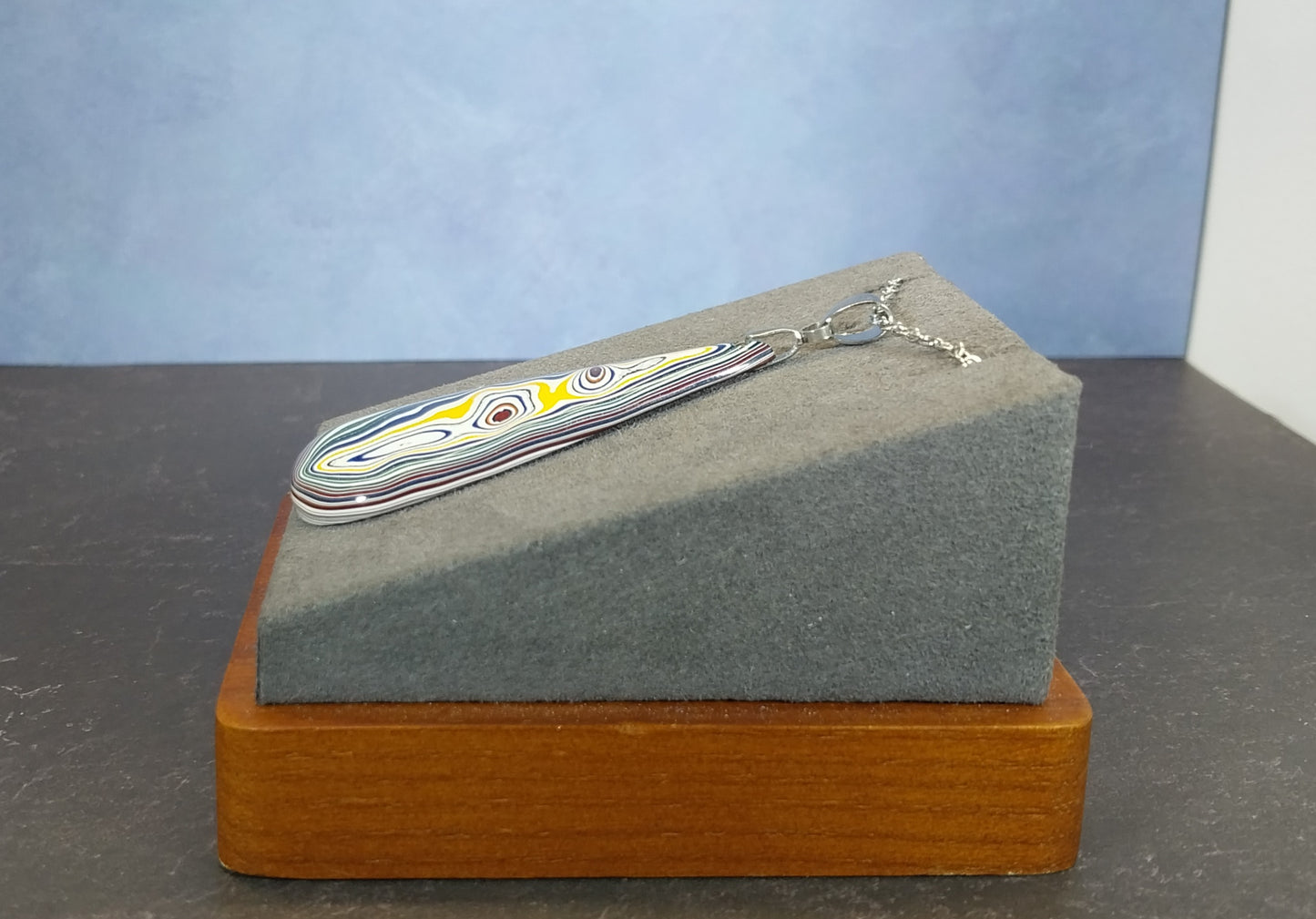 Handcrafted Fordite Necklace, Vintage Inspired Jewelry