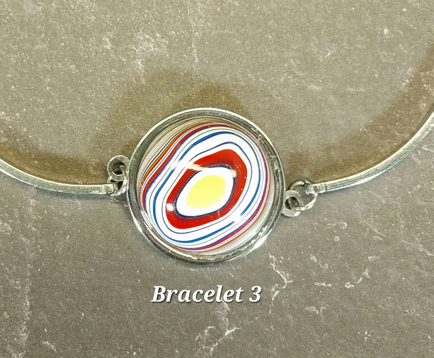 Fordite Bracelet, Pick Your Bracelet, Stainless Steel Setting