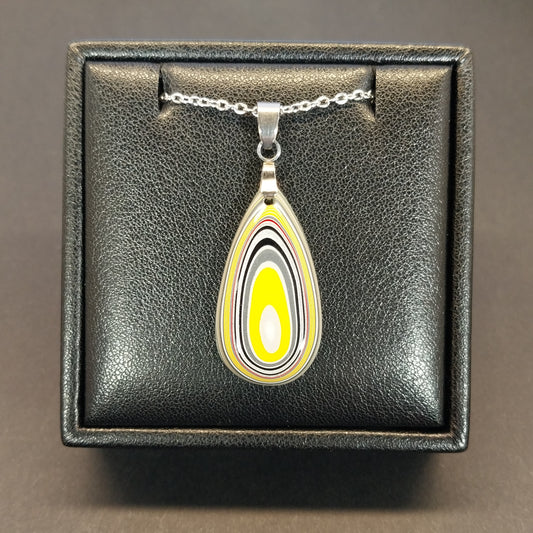 Bright Yellow Fordite Necklace