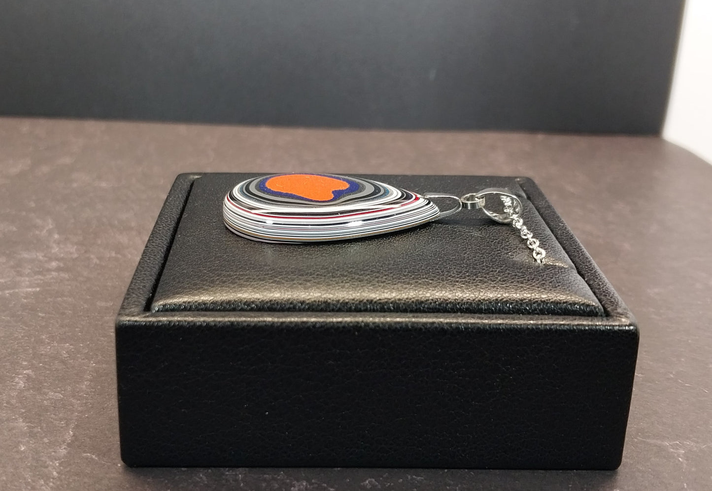 Ohio Fordite Necklace, Unique Shape, EB95