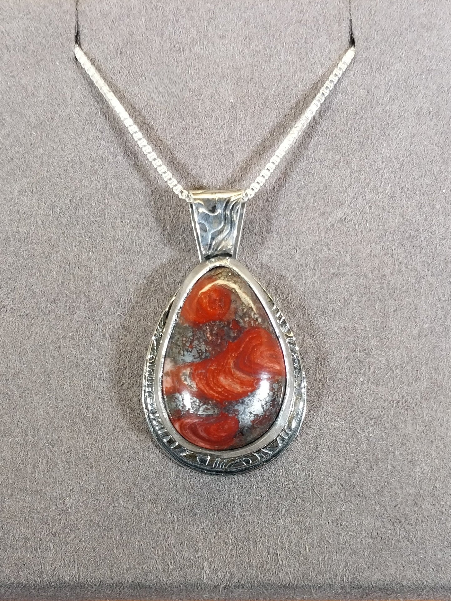Stunning Mary Ellen Jasper Necklace in Sterling Silver