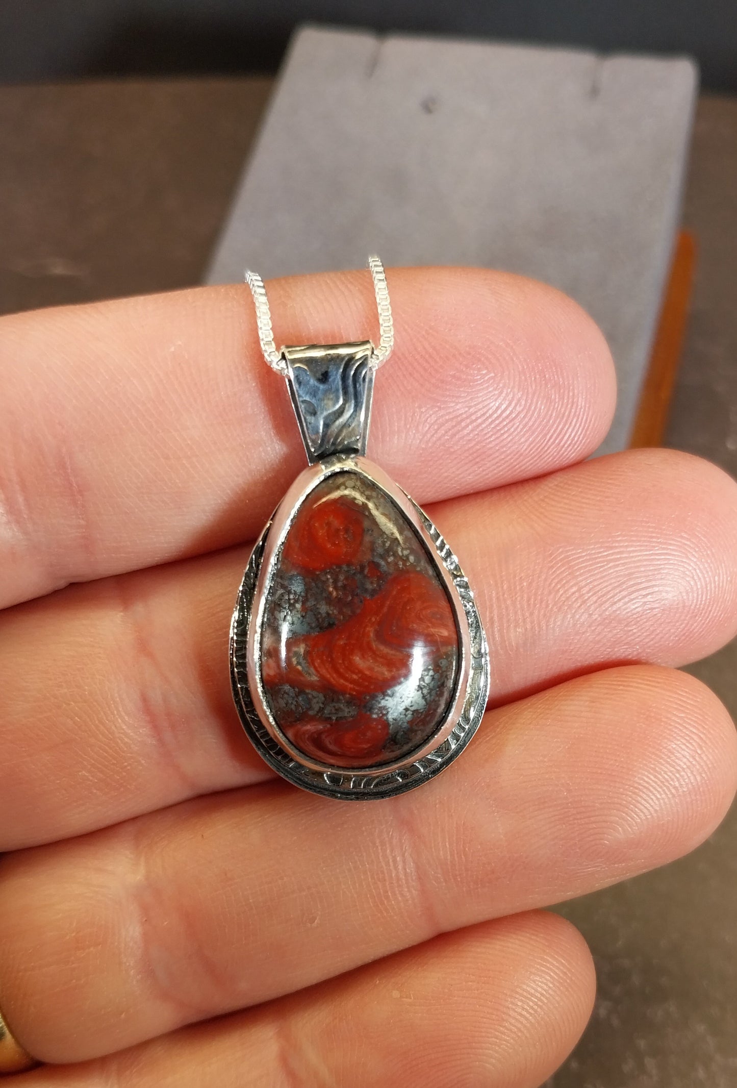 Stunning Mary Ellen Jasper Necklace in Sterling Silver