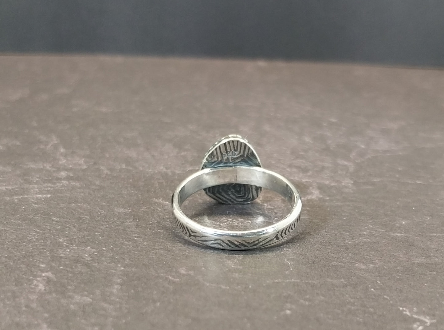 Lake Superior Agate, Minnesota Agate Silver Ring Size 7