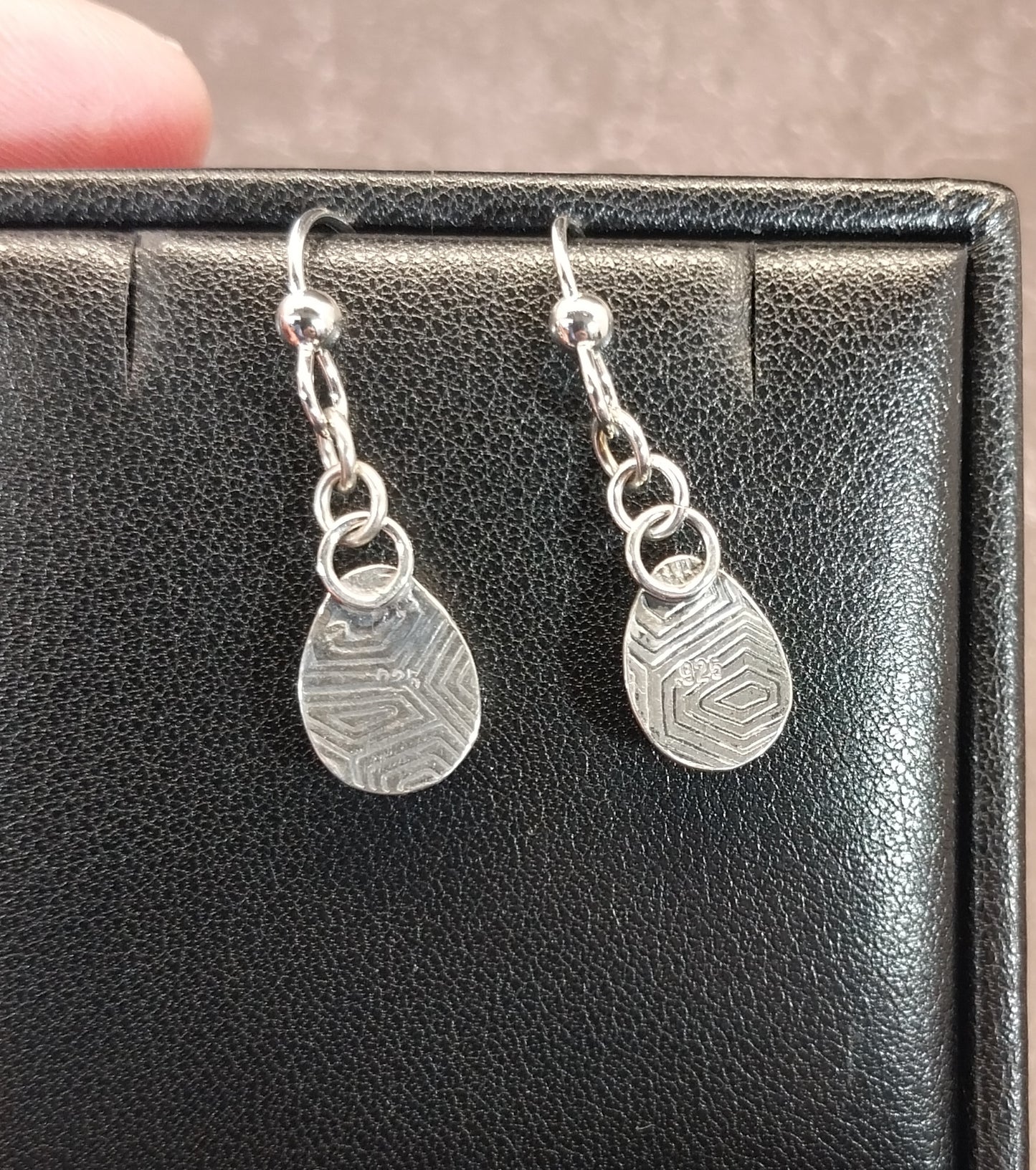 Lake Superior Agate Earring, Matched Set in Solid Sterling Silver