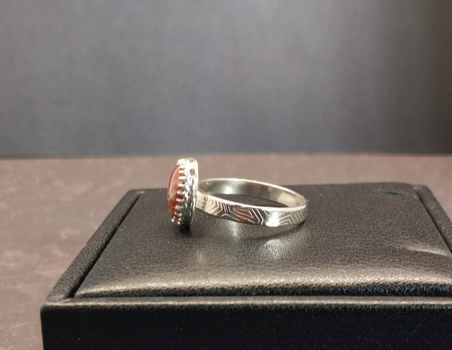 Lake Superior Agate Ring Size 8