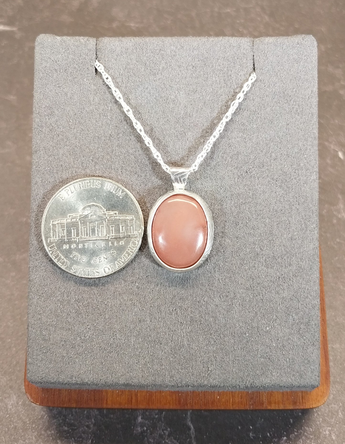 Michigan Datolite Silver Necklace, Rare Stone from Michigan's UP