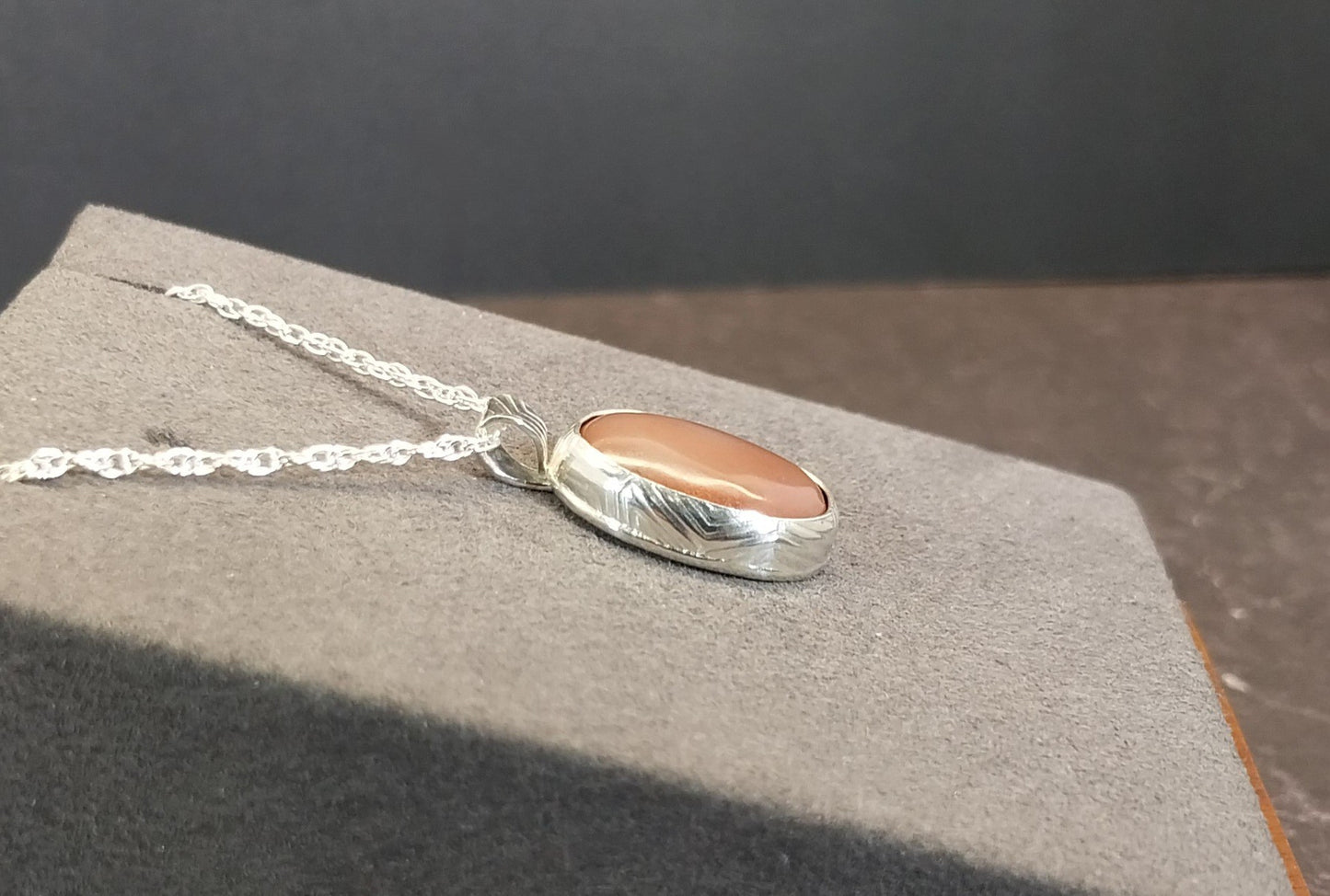 Michigan Datolite Silver Necklace, Rare Stone from Michigan's UP