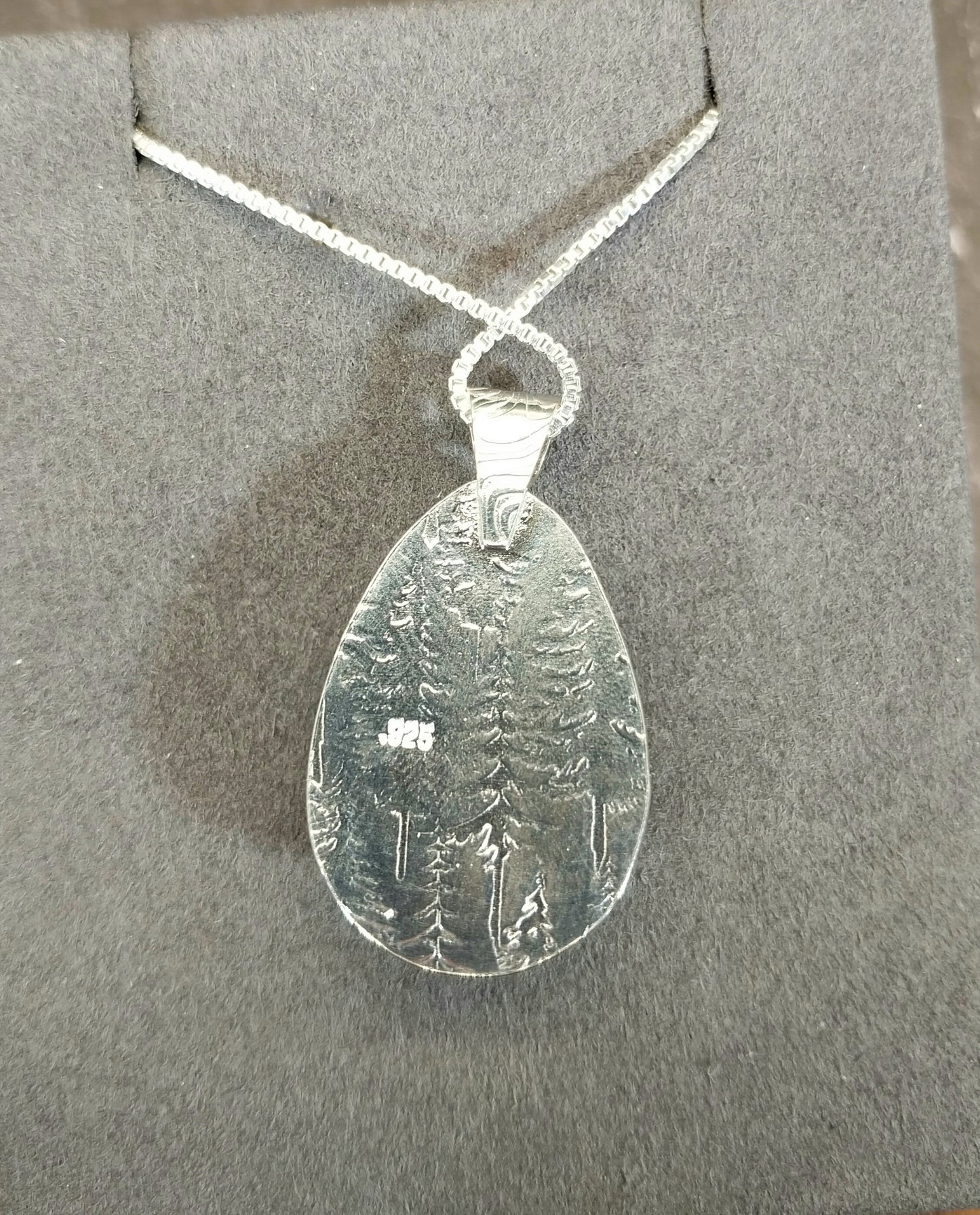 Wisconsin Moonstone Necklace in Solid Sterling Silver